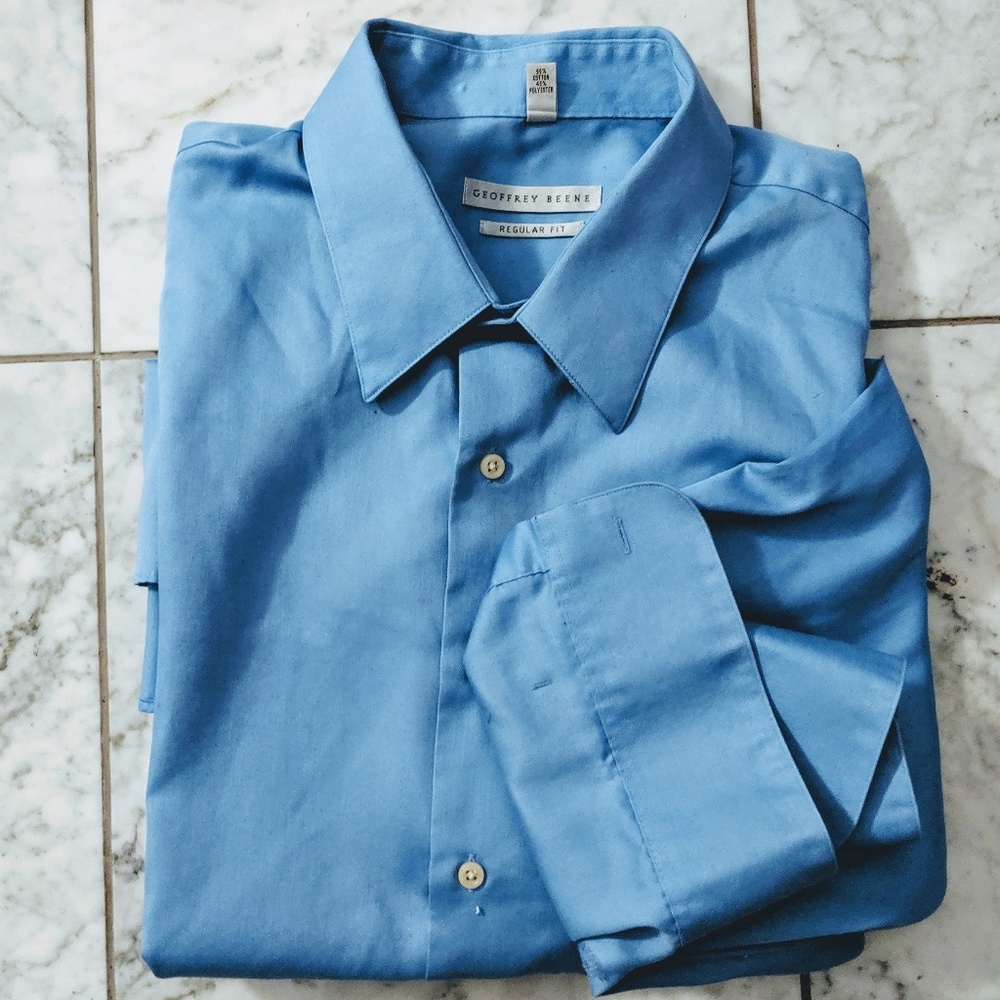 Blue button down shirt